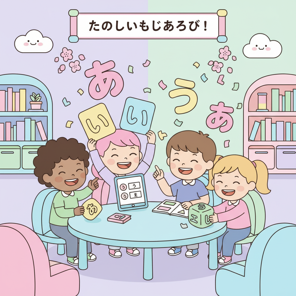 Nhóm bạn học tiếng Nhật qua trò chơi